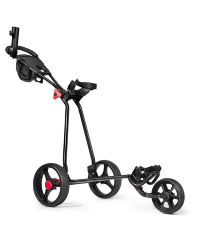 Foldable 3 Wheel Golf Pull Push Cart Trolley for Home Office Use