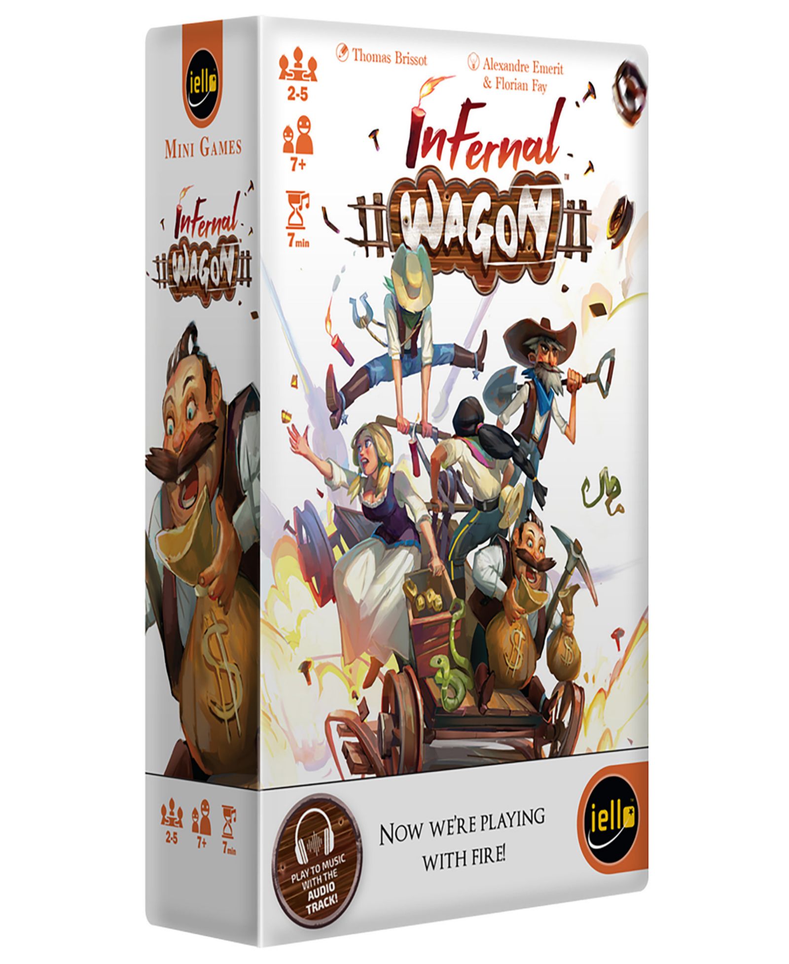 Iello Infernal Wagon Cooperative Party Board Game, Ages 7+