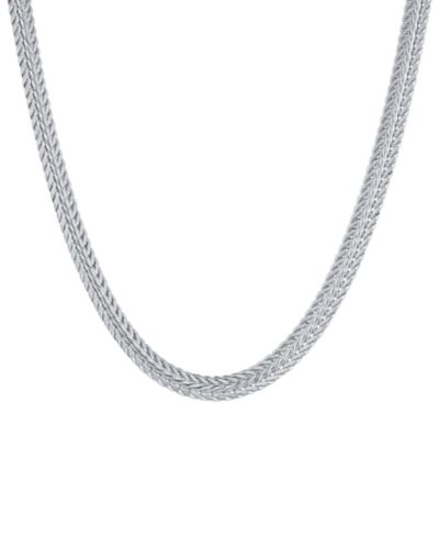 And Now This Fine Silver-Plated Woven Necklace
