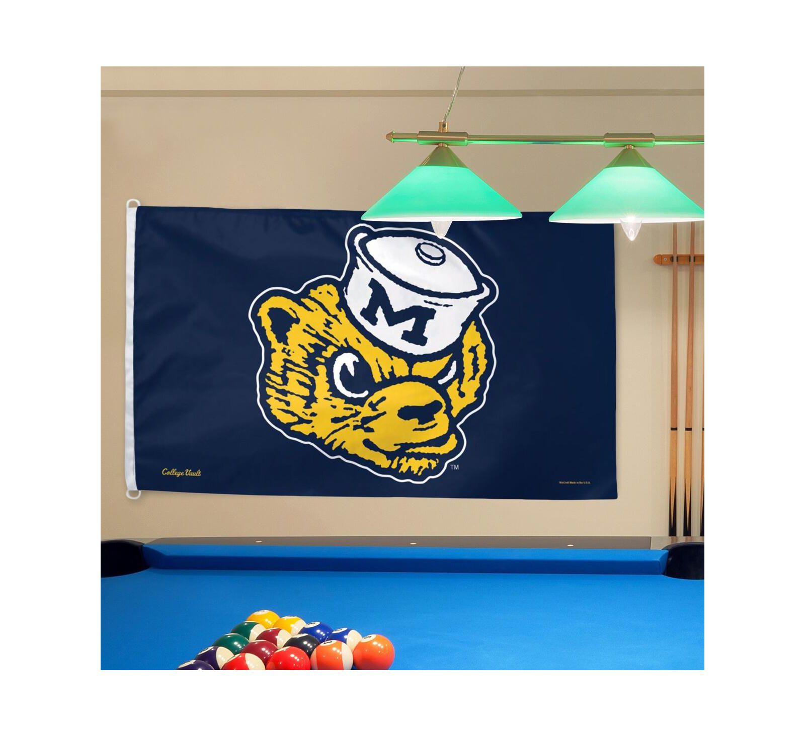 Wincraft Michigan Wolverines College Vault Logo Deluxe Single-Sided 3' x 5' Flag