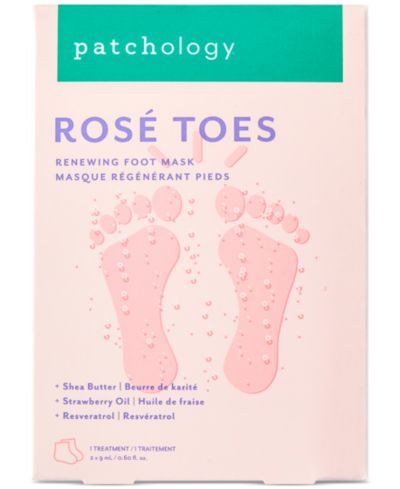 Patchology Rosé Toes Renewing Foot Mask