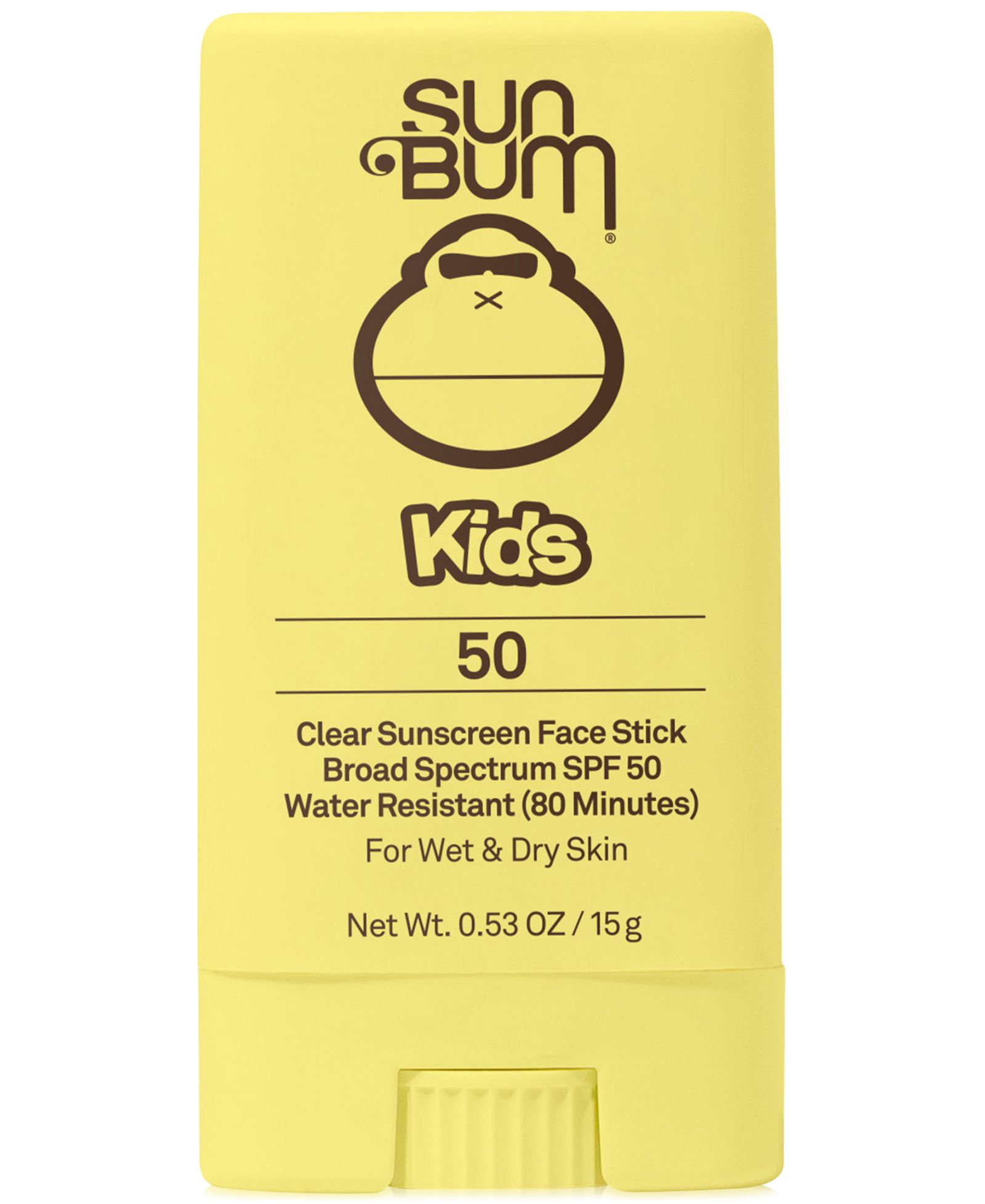 Sun Bum Kids Sunscreen Face Stick SPF 50, 0.53 oz.
