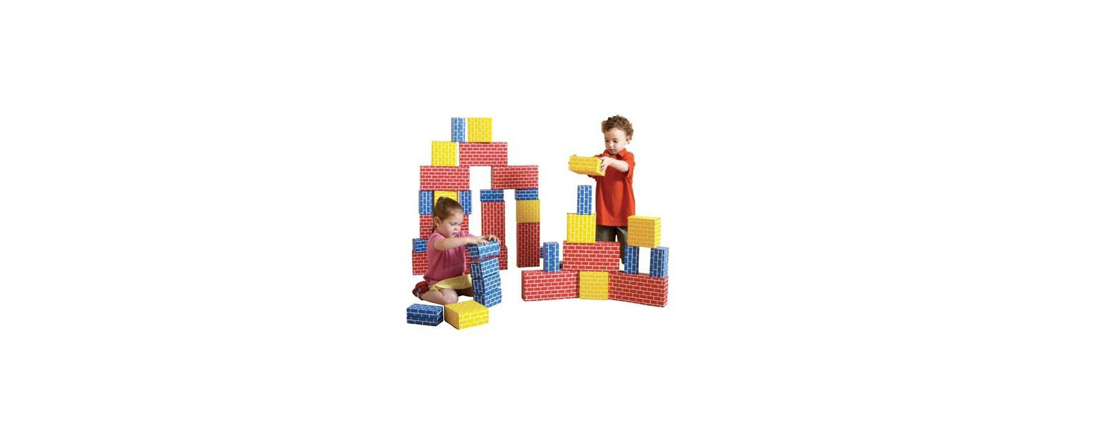 Набор строительных блоков Kaplan Early Learning из картона, 44 предмета, от 2 лет