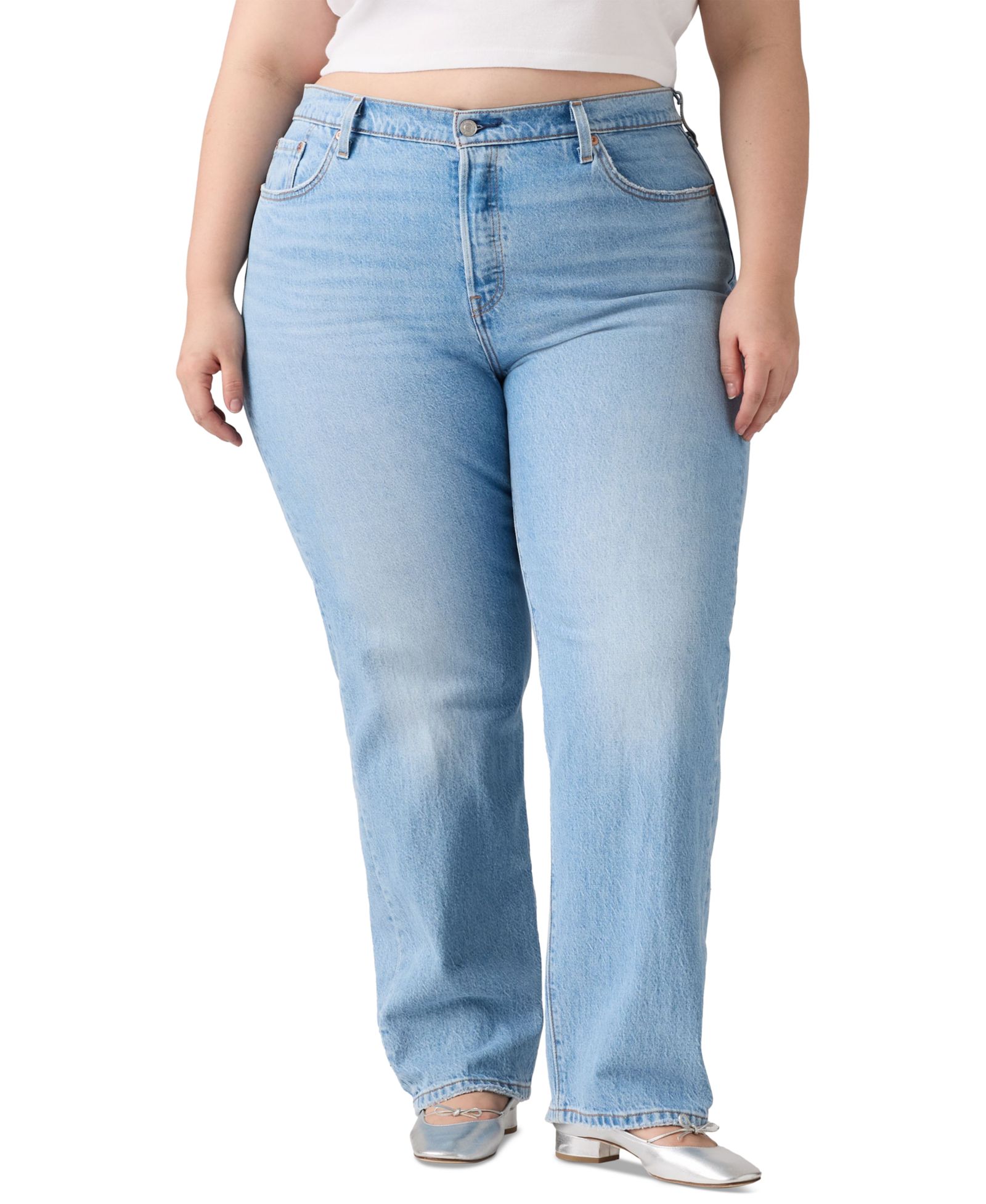 Джинсы Levi's Plus Size 501 Original-Fit Straight-Leg