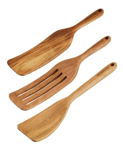 Rachael Ray Tools and Gadgets Wooden Kitchen Utensils, Set of 3