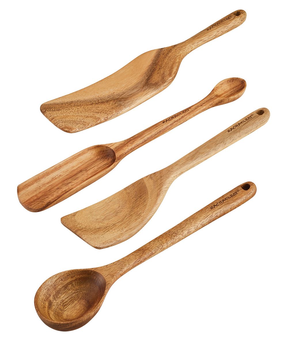 Rachael Ray Tools and Gadsets набор из 4 деревянных кухонных принадлежностей