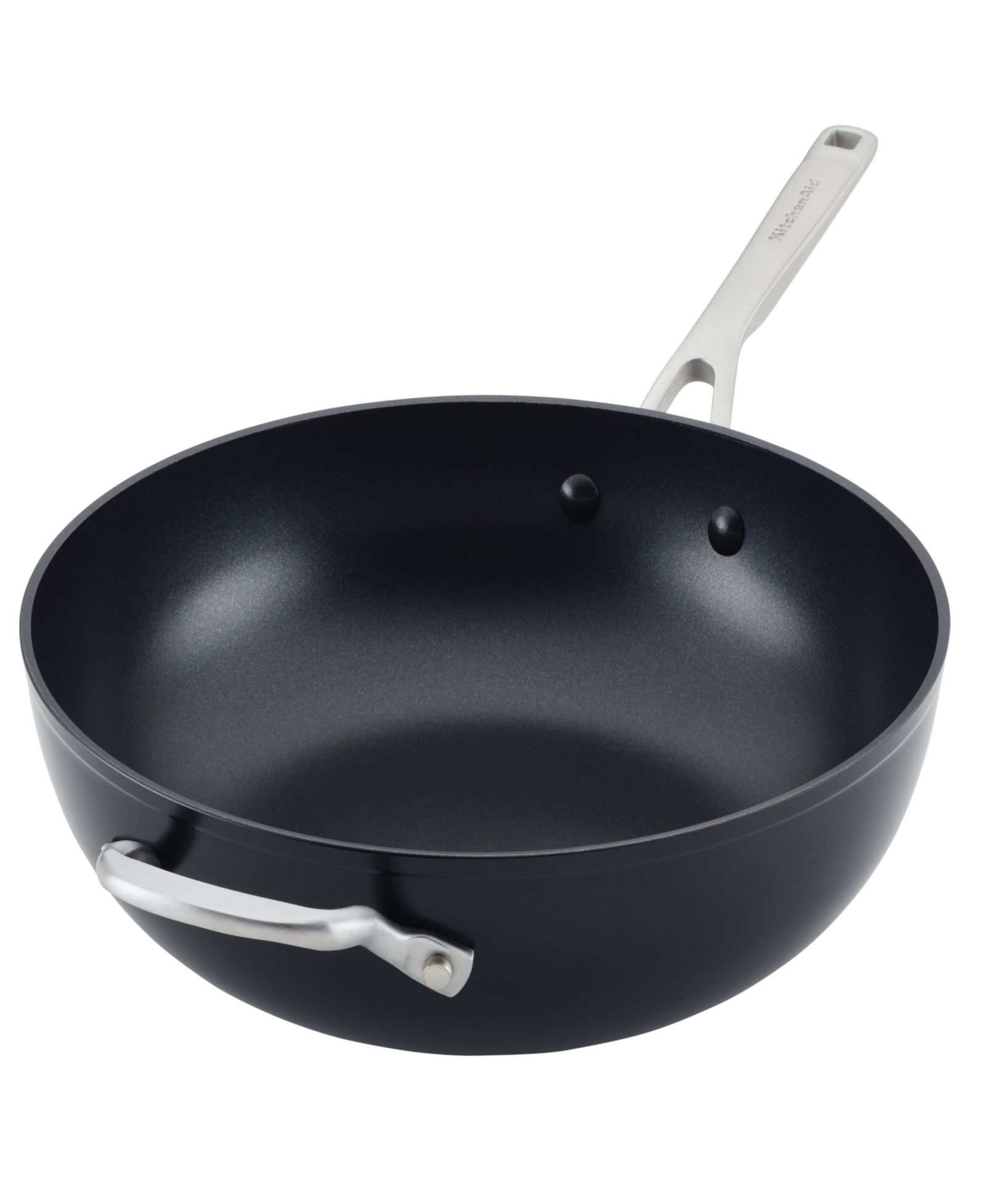 KitchenAid Hard-Anodized Aluminium 12.25" Induction Non-stick Wok with Helper Handle
