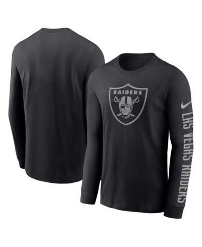 Men's Nike Black Las Vegas Raiders RFLCTV Name and Logo T-shirt