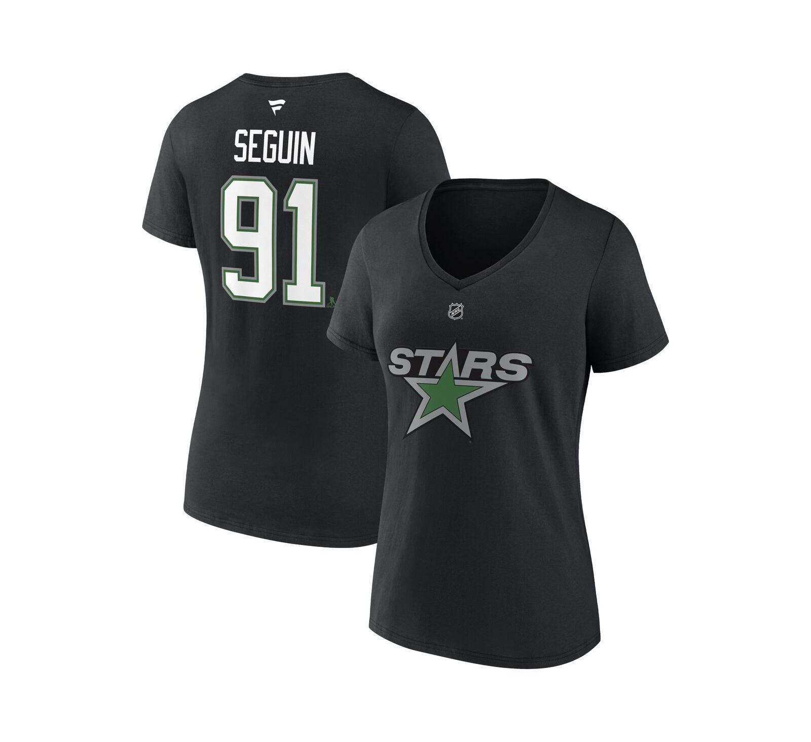 Women's Fanatics Tyler Seguin Black Dallas Stars Special Edition 2.0 Name and Number V-Neck T-shirt