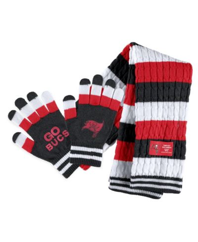 Женский набор WEAR by Erin Andrews: шарф и перчатки Tampa Bay Buccaneers, полосатый