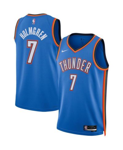 Унисекс джерси Nike Chet Holmgren Oklahoma City Thunder Blue 2022 NBA Draft First Round Pick Player Swingman - Icon Edition
