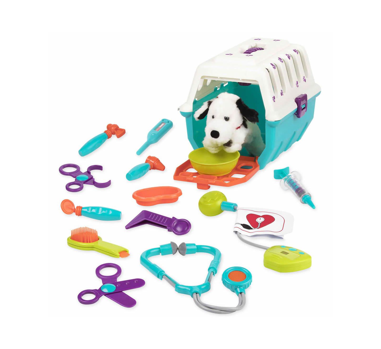 Battat Dalmatian Vet Kit 16-Piece Playset, Ages 2+