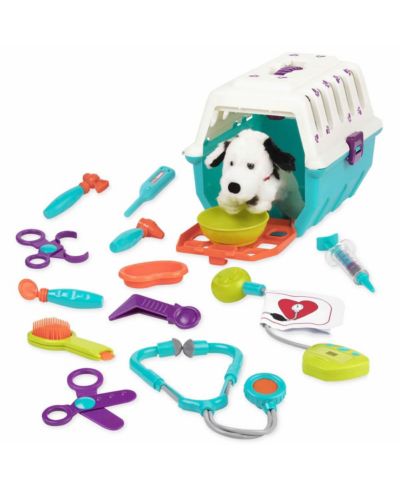 Battat Dalmatian Vet Kit 16-Piece Playset, Ages 2+