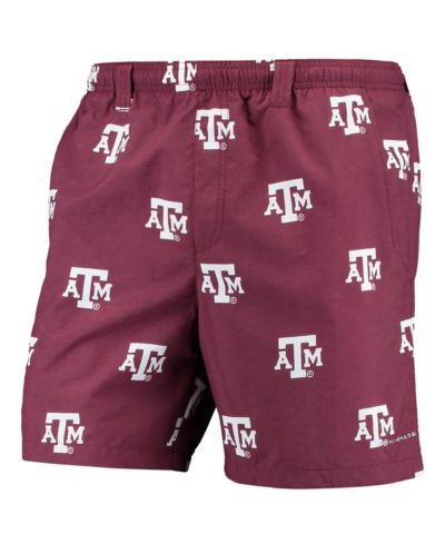 Мужские шорты Columbia Maroon Texas A&M Aggies PFG Backcast II Omni-Shade Hybrid