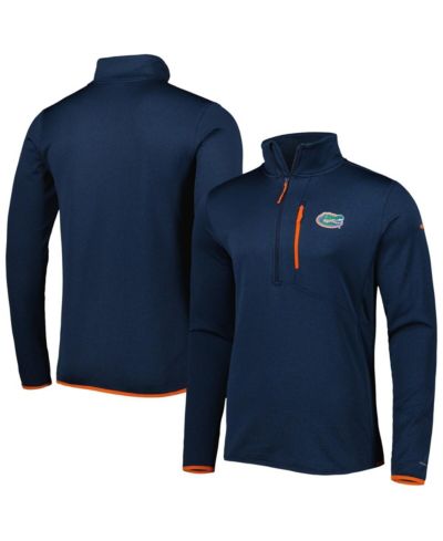 Мужская футболка Columbia Navy Florida Gators Park View Omni-Wick Half-Zip Top
