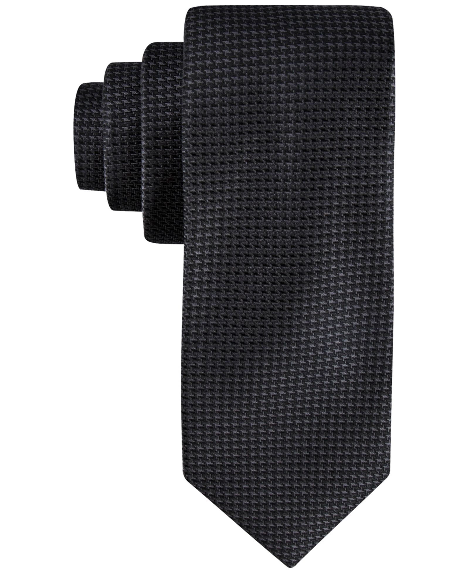 Calvin Klein Men's Indigo Houndstooth Tie