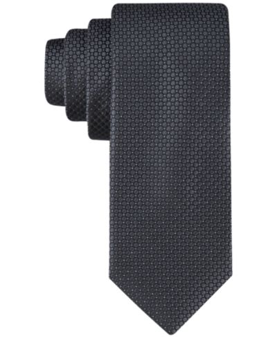 Галстук Calvin Klein Men's Steel Micro-Dot Solid Tie