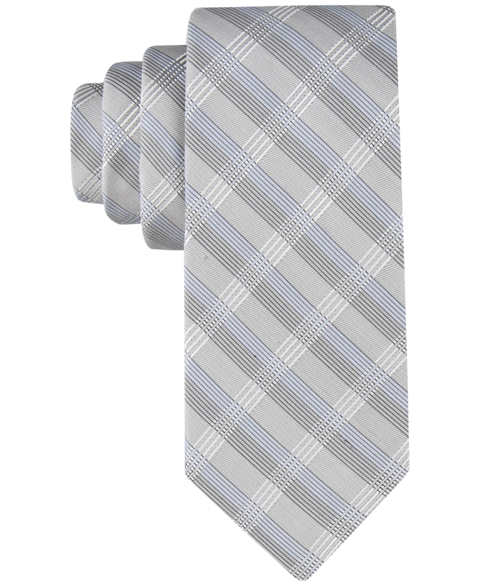Calvin Klein Men's Creme Plaid Tie