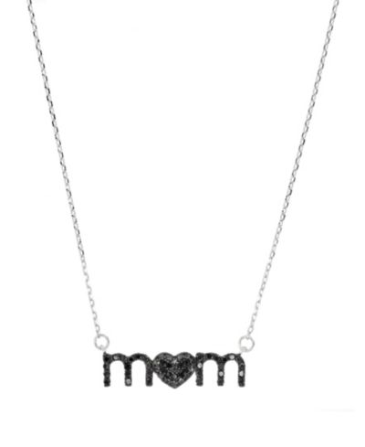 Ожерелье Macy's Spinel "Mom" из стерлингового серебра (1/2 ct. t.w.)