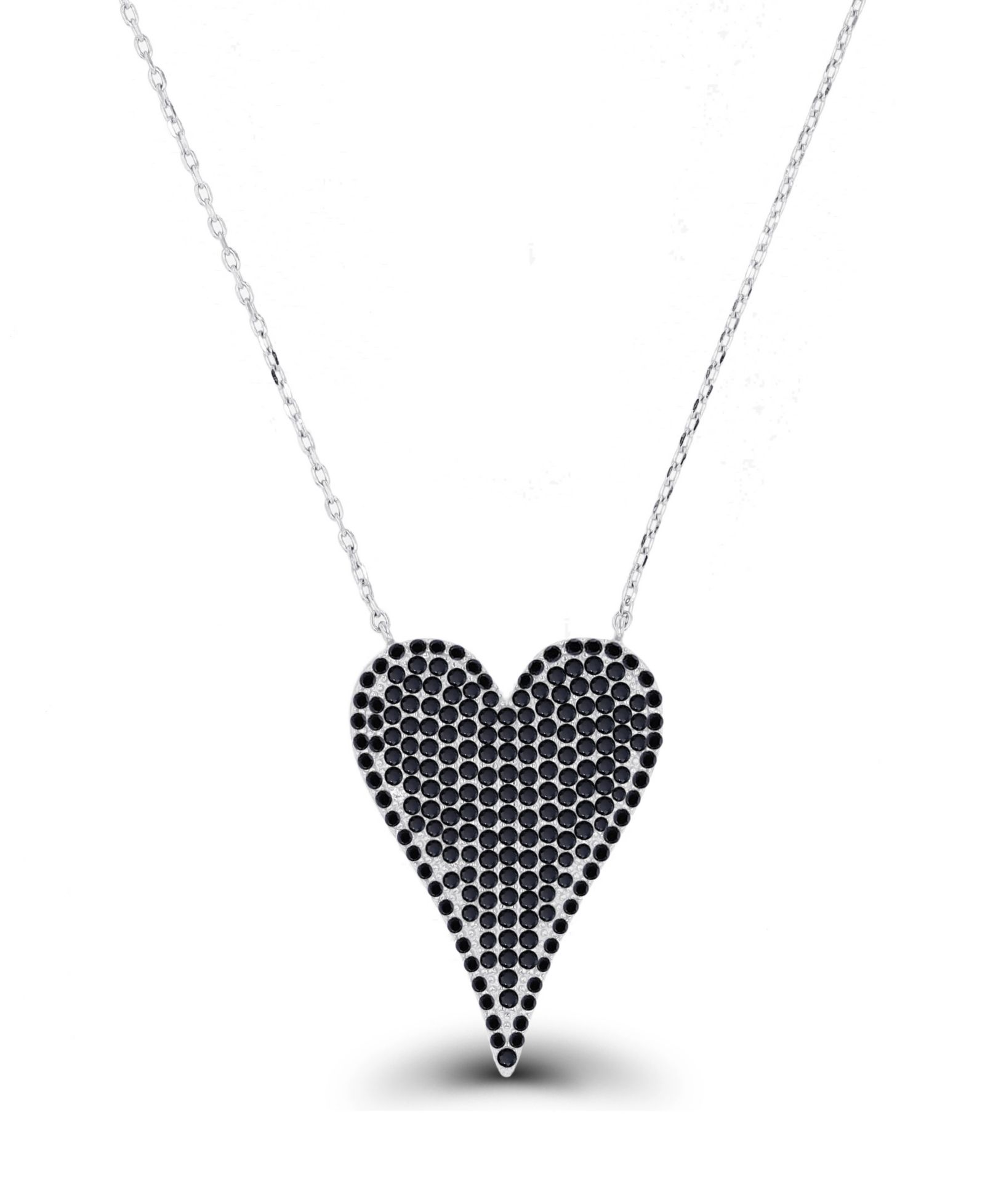 Подвеска Macy's Cubic Zirconia Heart в стерлинговом серебре (2 3/8 ct. t.w.)