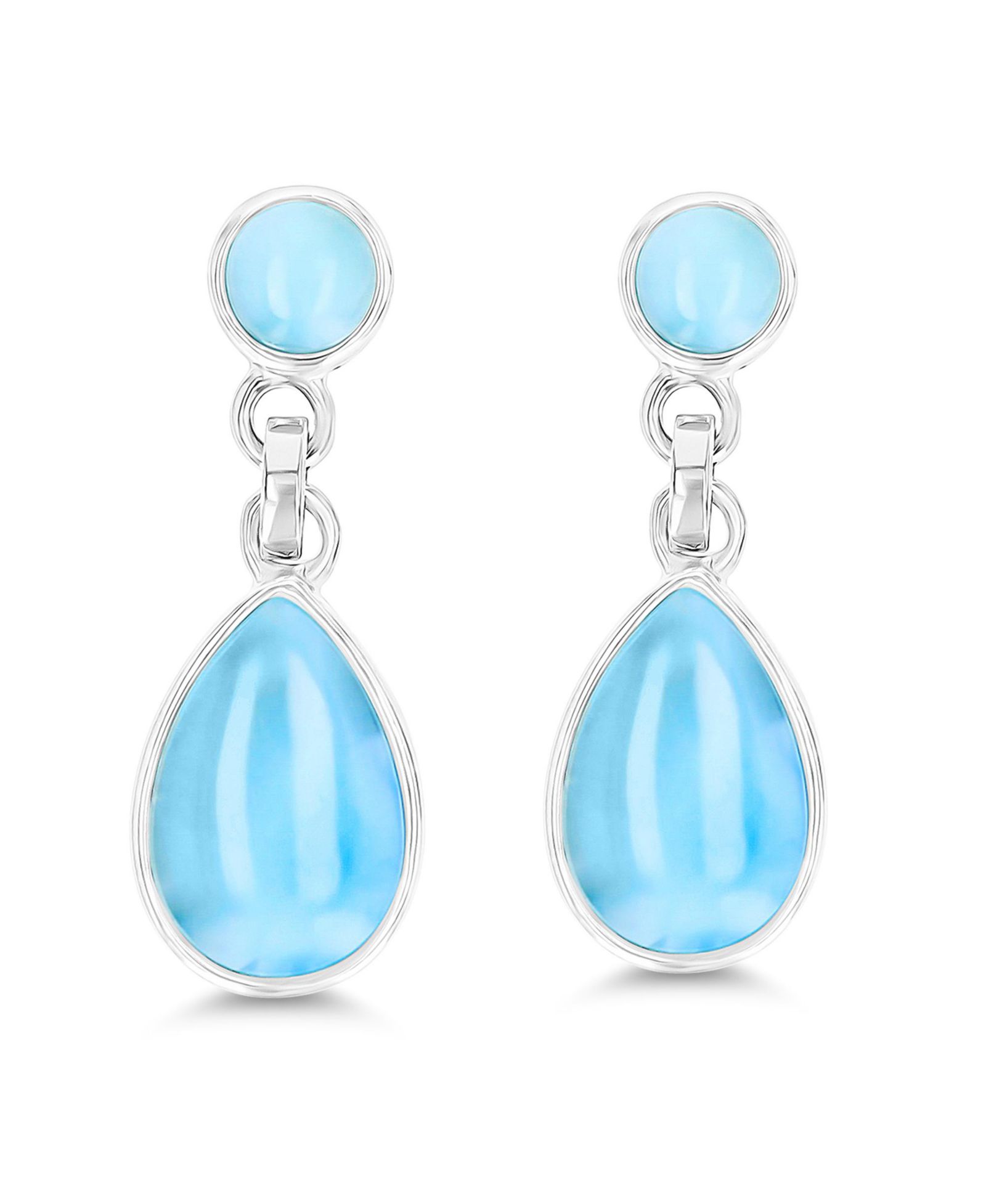 Серьги-подвески Larimar из стерлингового серебра от Macy's