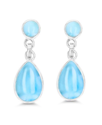 Серьги-подвески Larimar из стерлингового серебра от Macy's