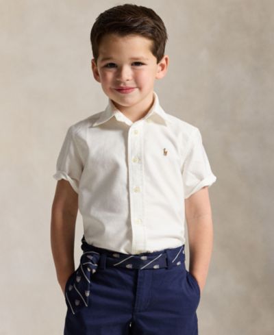 Polo Ralph Lauren Boys' 2T-7 Oxford Short-Sleeve Shirt