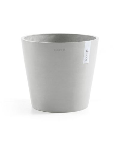 ECOPOTS Современный круглый кашпо для дома и улицы Amsterdam, 12in