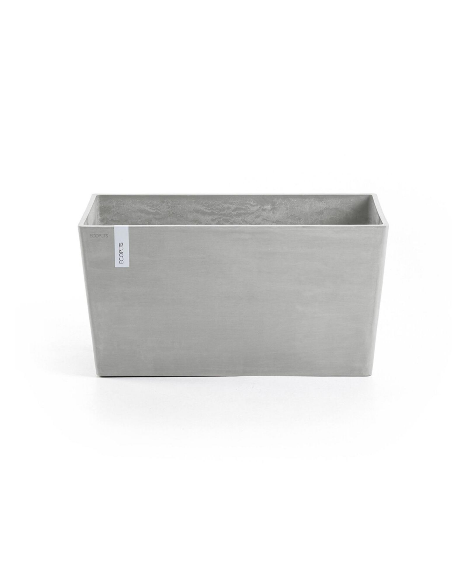 ECOPOTS Paris долговечный современный пластиковый прямоугольный кашпо, 23.5in