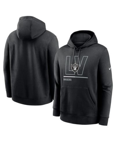 Мужское худи Nike Black Las Vegas Raiders City Code Club Fleece Pullover