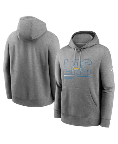 Мужское худи Nike Heathered Gray Los Angeles Chargers City Code Club
