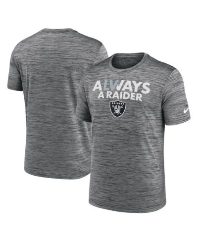 Мужская футболка Nike Anthracite Las Vegas Raiders Local Velocity