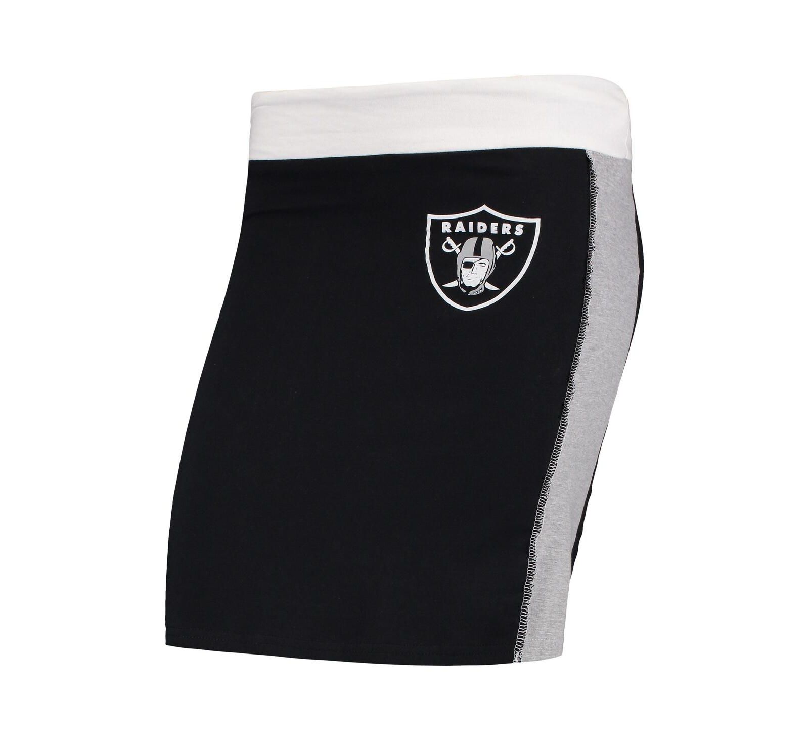 Women's Refried Apparel Black Las Vegas Raiders Short Skirt