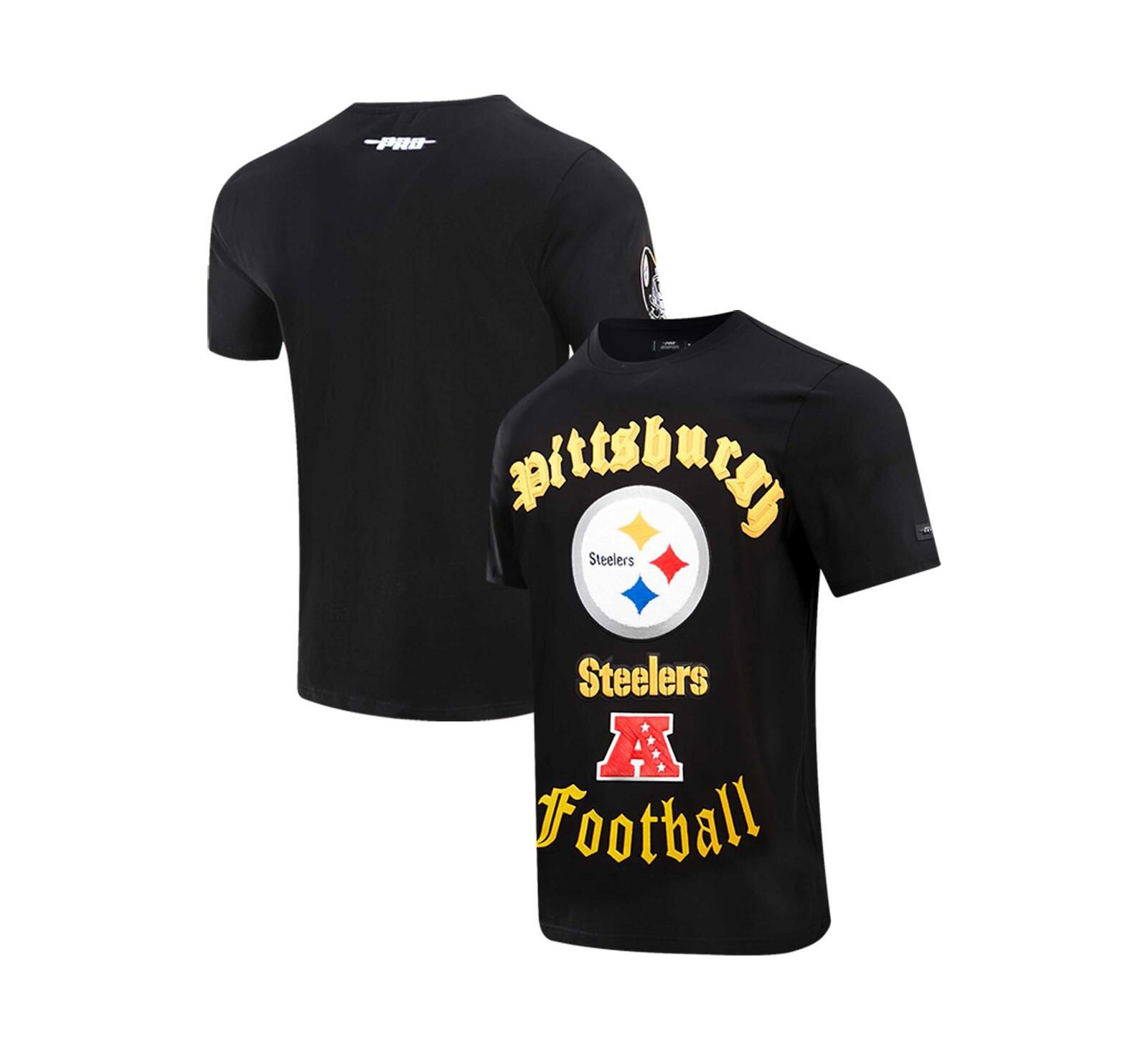 Мужская футболка Pro Standard Black Pittsburgh Steelers Old English