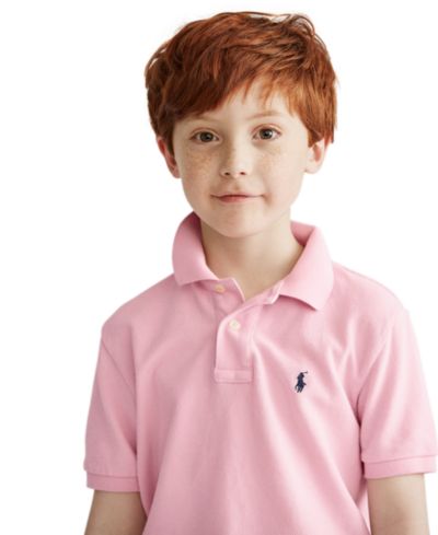 Детская рубашка Polo Ralph Lauren Boys' 2T-7 Cotton Mesh Polo