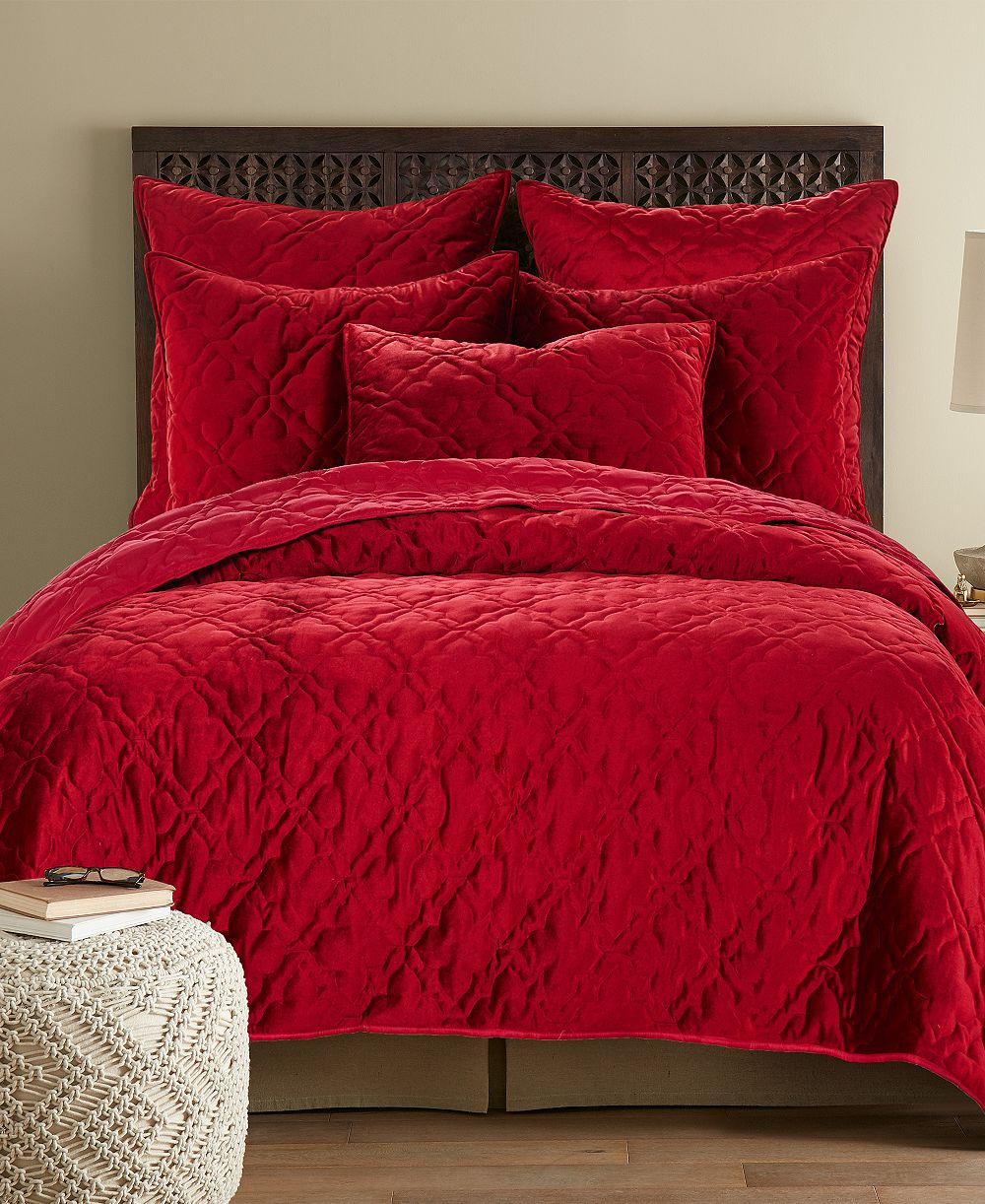 Levtex Home стеганое одеяло Caserta из бархата, размер Full/Queen
