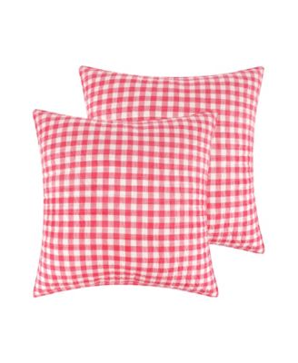 Levtex Home for Christmas Festive Plaid 2-Piece Sham Set, European