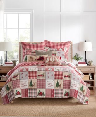 Levtex Home for Christmas Festive Plaid 2-Piece Quilt Set, Twin/Twin XL