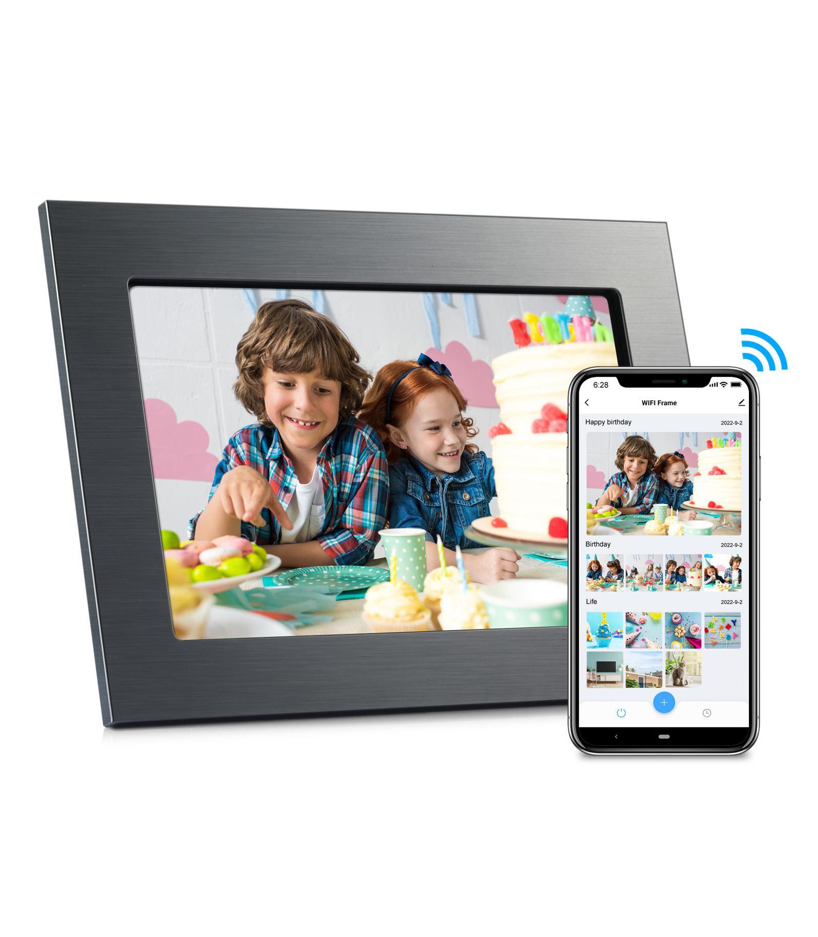 Eco4life 10.1" WiFi Touchscreen Digital Photo Frame with Alexa