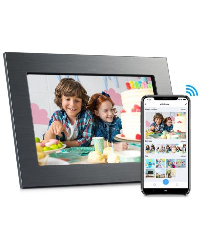 Eco4life 10.1" WiFi Touchscreen Digital Photo Frame with Alexa