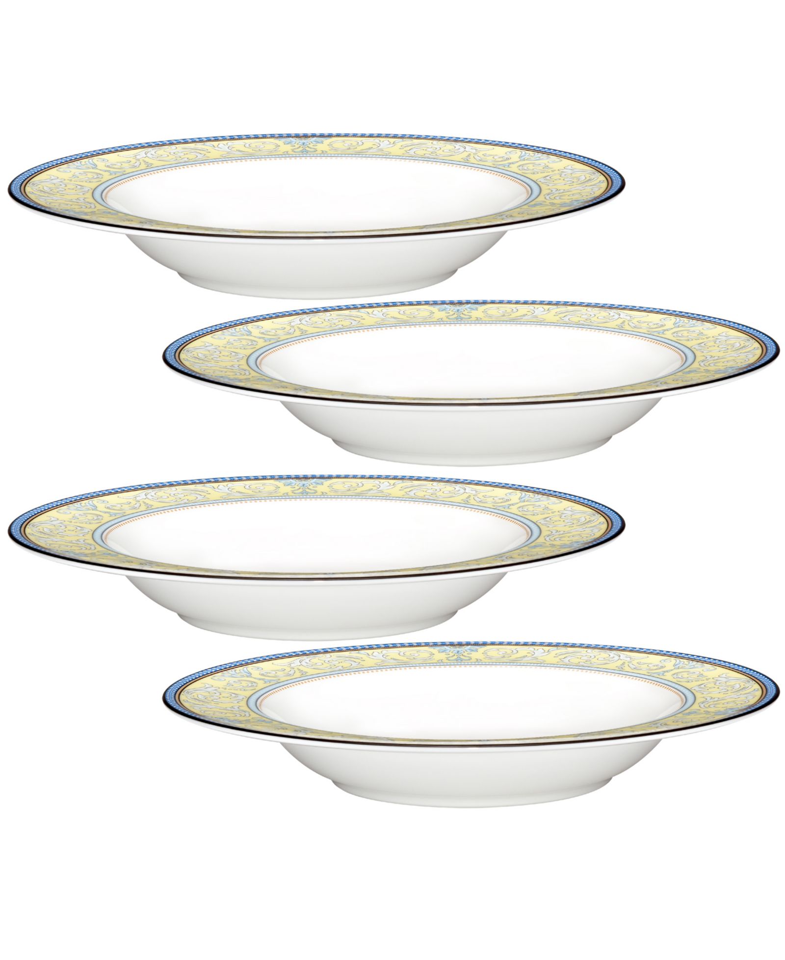 Набор из 4 суповых тарелок Noritake Menorca Palace, 8.25", 12 oz.
