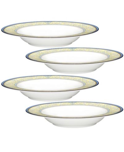Noritake Menorca Palace Set of 4 Soup Bowls, 8.25", 12 oz.