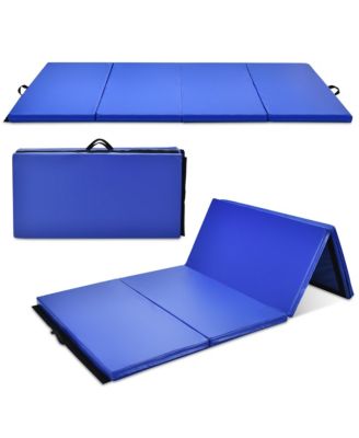 4' x 8' x 2'' Folding Gymnastics Mat Four Panels for Home Gym Fitness