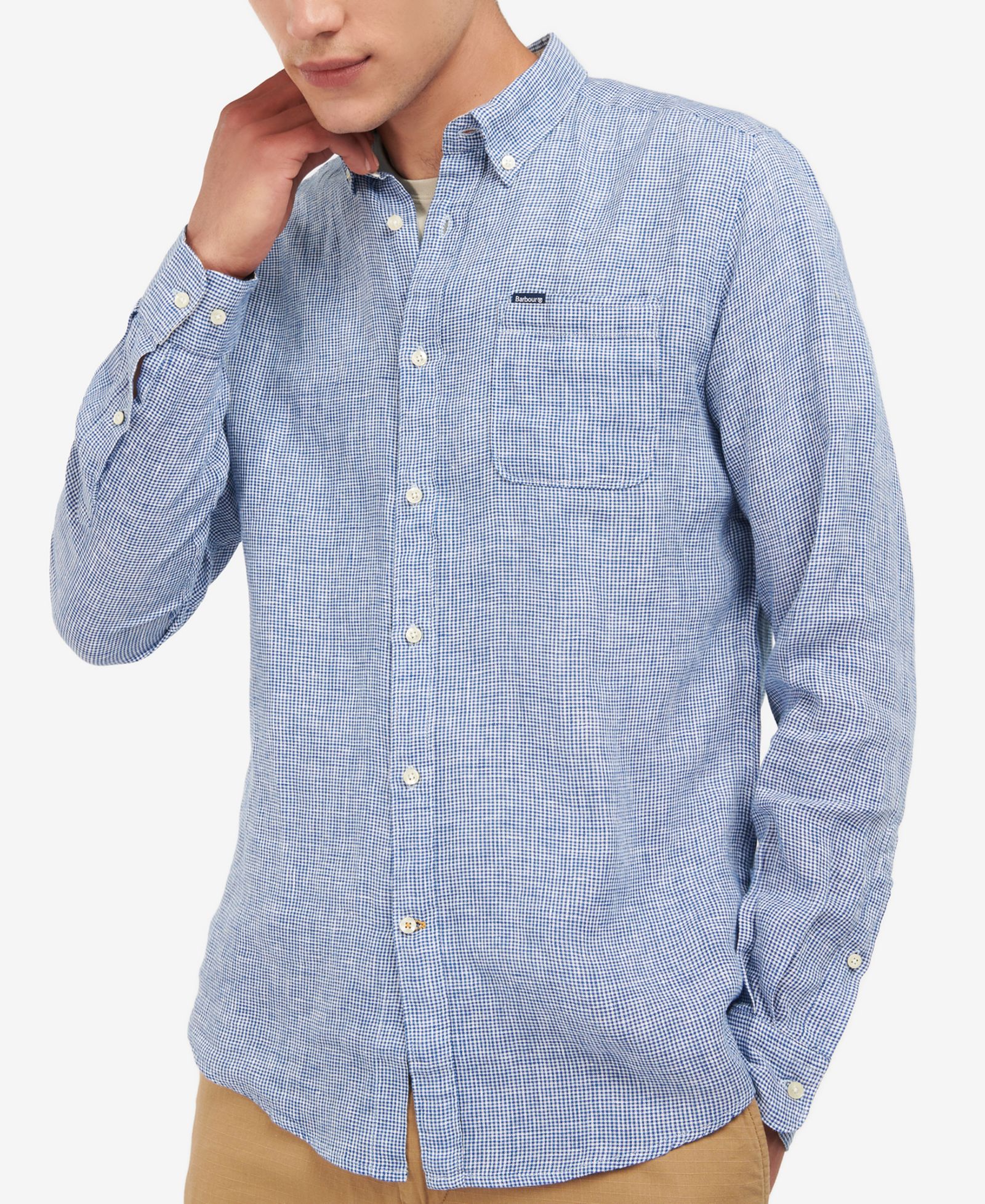 Barbour Men's Linton Linen Tailored Shirt