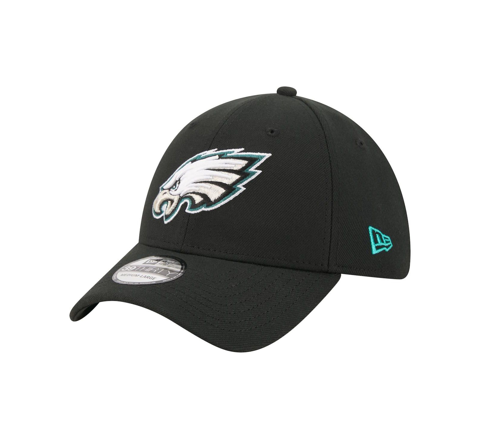 Мужская гибкая кепка New Era Black Philadelphia Eagles Core Team 39THIRTY