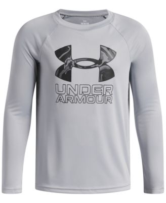 Under Armour Boys' 6-20 Hybrid Printed Fill Long-Sleeve T-shirt