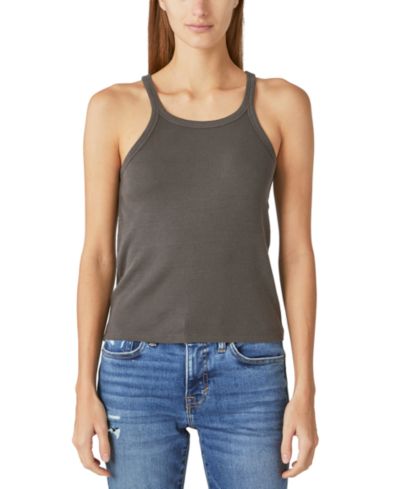 Lucky Brand Женский майка в рубчик с круглым вырезом