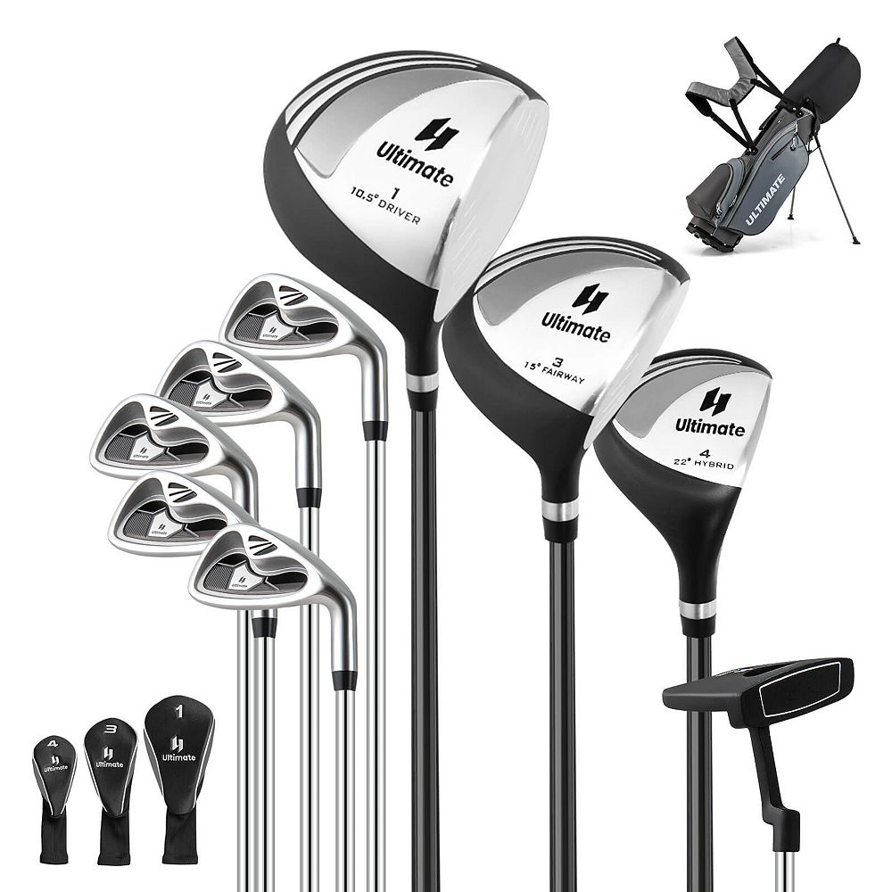 Комплект гольф-клюшек Costway Complete Golf Clubs Package Set 10 Pieces Includes Alloy Driver