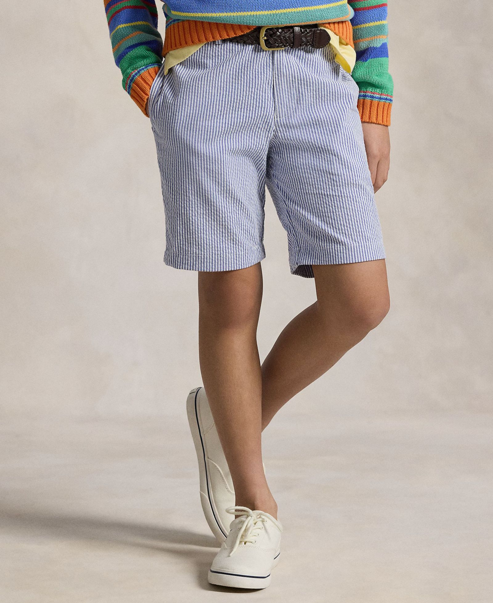 Polo Ralph Lauren Big Boys' Stretch Seersucker Shorts