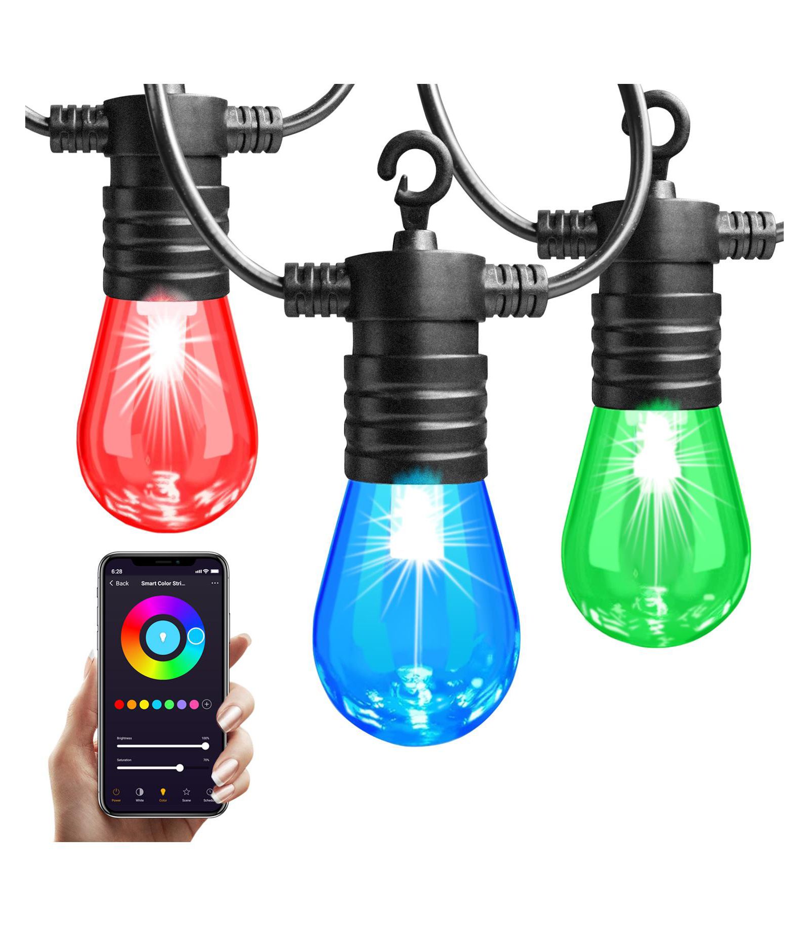 Eco4Life Уличные умные садовые светильники RGB LED 48FT